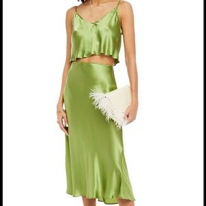 Reformation Beau Two Piece silk set